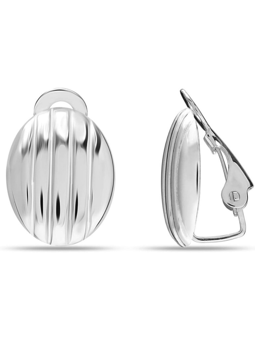 Sterling Silver Clip-On Earrings for Teens & Women - Non-Pierced Studs